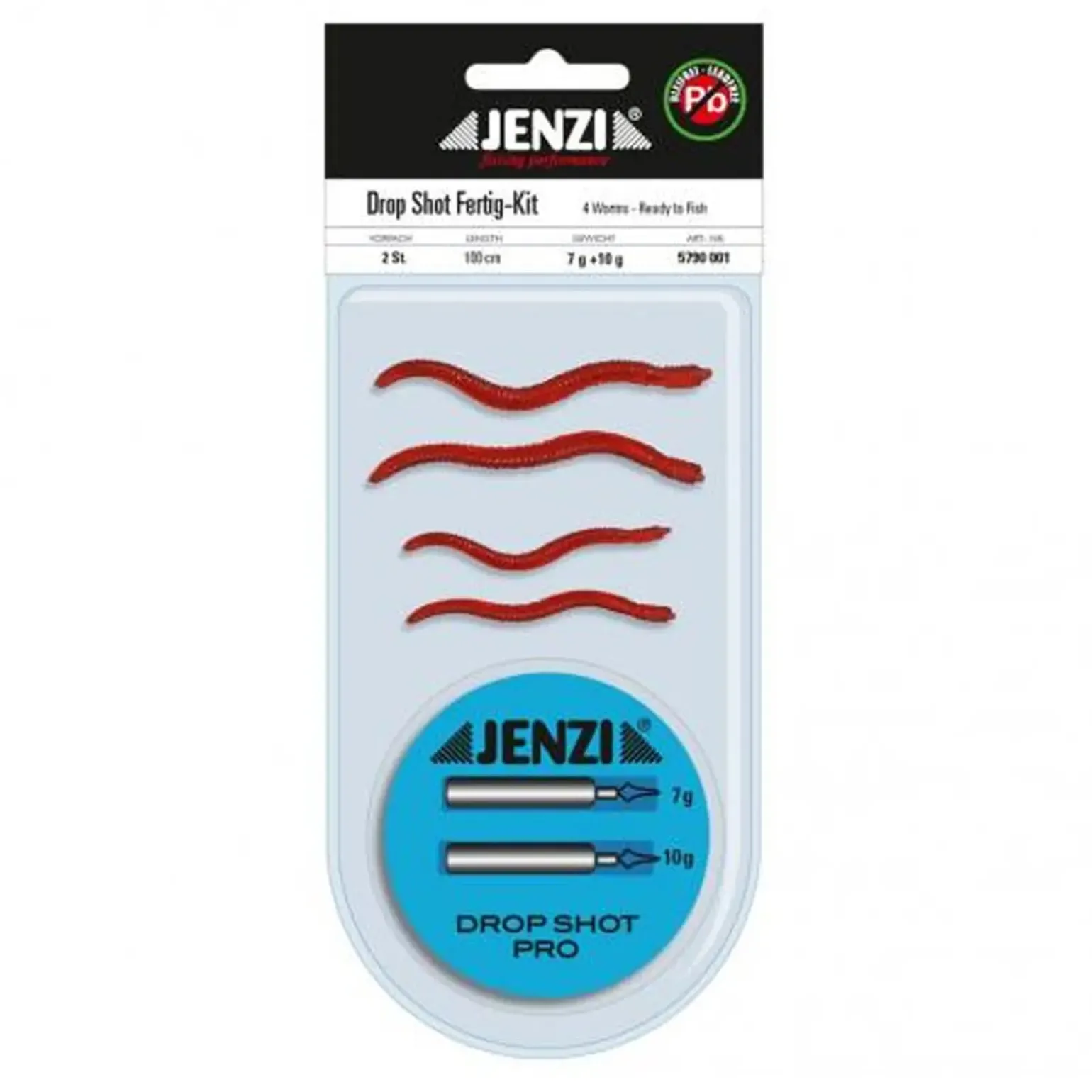 Jenzi Dropshot-Set Komplett Wurm/Dendrobena Bleifrei