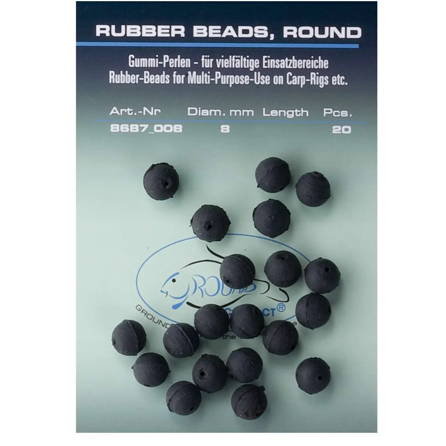 Jenzi Gummiperlen 4mm