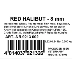 Jenzi Hookbait Pellets mit Loch - Feederköder 8mm Red-Halibutt 200g