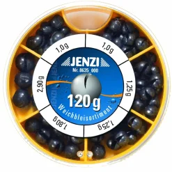 Jenzi Klemmblei Bleischrot Sortiment Set 120g grob