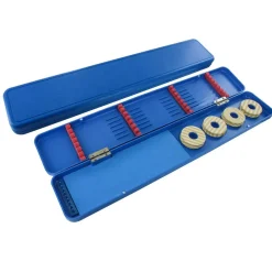 Jenzi Kunststoff-Box 44x7,5x3cm mit 4 Spulen