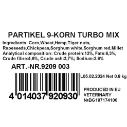Jenzi Ready-to-Fish Partikel 9-Korn-Turbo-Mix 800g