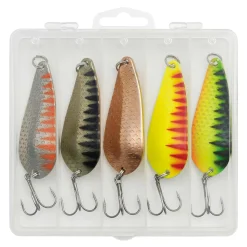 Kinetic PG Hechtblinker Angelset - 5 Hechtköder 28g mit Köderbox