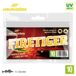 Lieblingsköder 10cm Firetiger Gummifisch