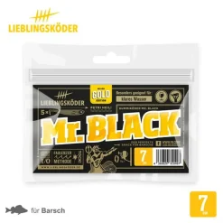 Lieblingsköder 7,0cm Mr. Black Gummifisch