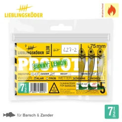 Lieblingsköder 7,5cm Sunny Lemon Gummifisch