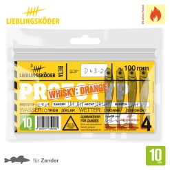 Lieblingsköder 10cm Whisky Orange Gummifisch