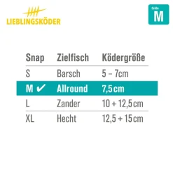 Lieblingsköder Power Snaps M Wirbel