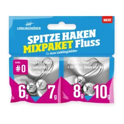 Lieblingsköder Spitze Haken #0 Mixpaket Fluss Jigheads