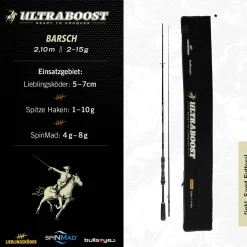 Lieblingsköder Ultraboost Barsch 2,10m 2-15g Spinnrute By Bullseye
