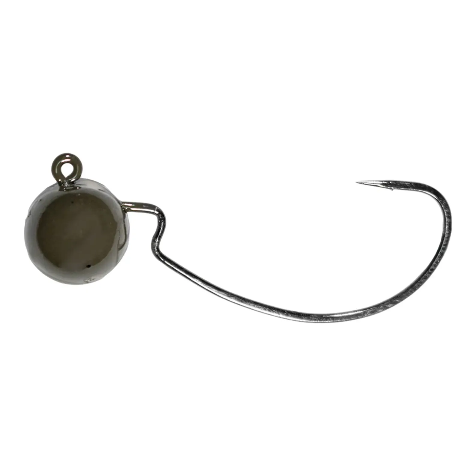 LMAB Tungsten Offset Jig 2/0 Green Pumpkin 10,6g Jighaken