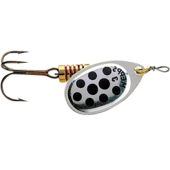 Mepps Agila mit Punkten Gr. 2 Silber/schwarz Spinner