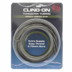 Nash Cling-On Tungsten Tubing 2m Weed Green Karpfen Vorfach-Material