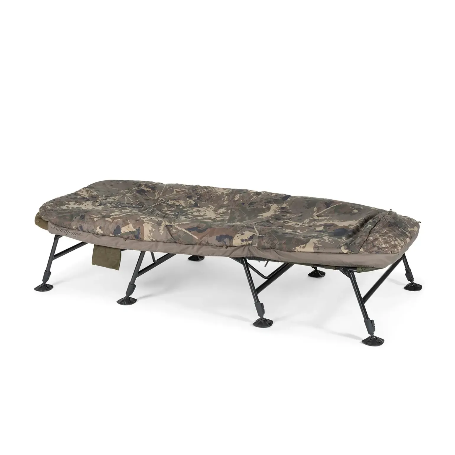 Nash Indulgence HD40 Sleep System 8 Legs Camo Wide Bedchair Angelliege
