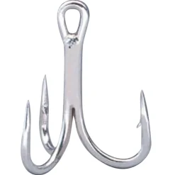 Owner ST66 Drillinge #4/0 5 Stück - silber Angelhaken