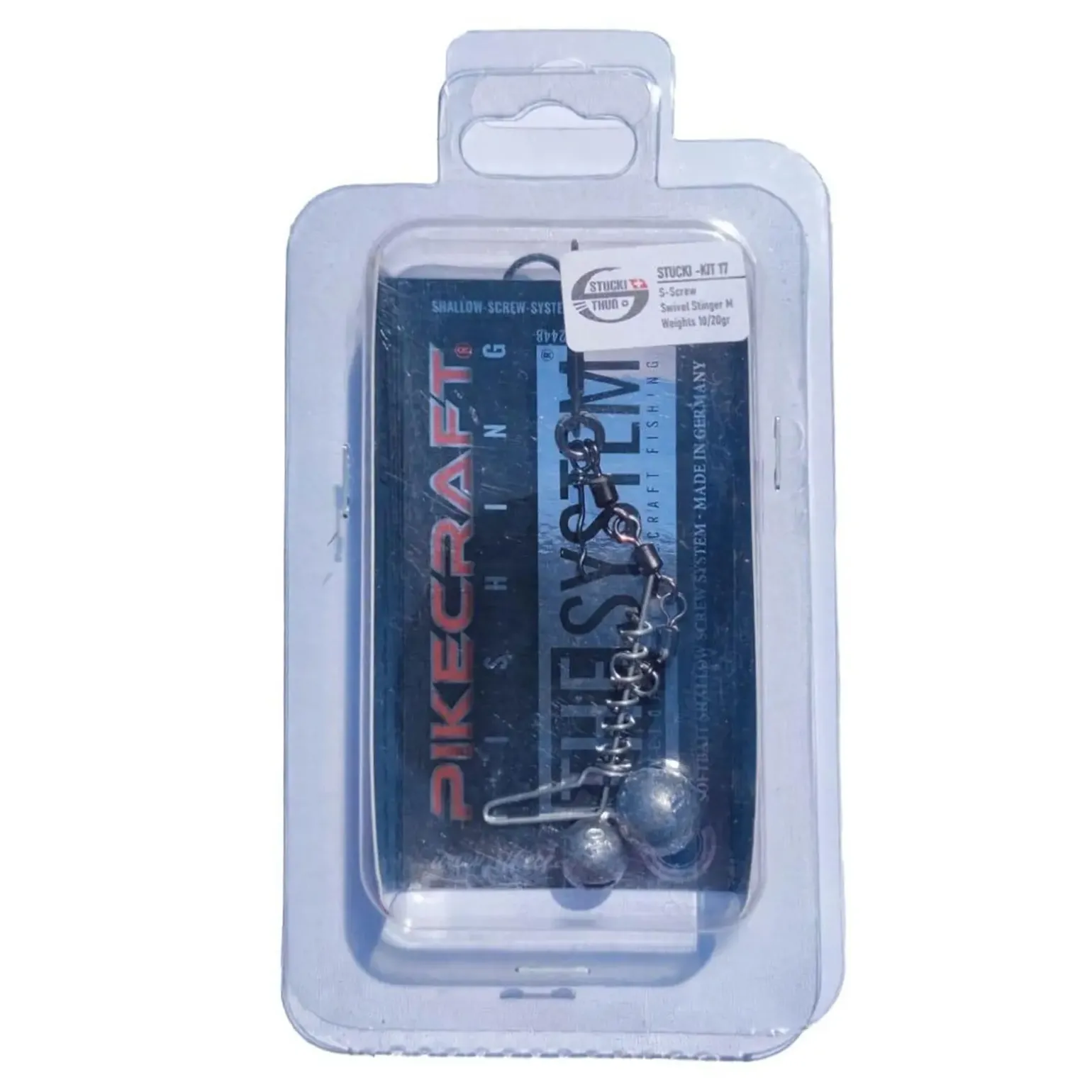 Pikecraft Stucki Kit RealRider 24cm Big-Screw Swivel Stinger XL 5/15 g 1pcs Rig Zubehör