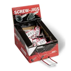 Quantum Q-Screw-Jigs Rundkopf 25g matt schwarz Schraub-Jigkopf