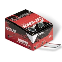 Quantum Q-Screw-Jigs Rundkopf 25g matt schwarz Schraub-Jigkopf