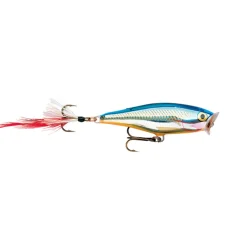 Rapala Skitter Pop 5cm Silver Blue Oberflächenköder Popper