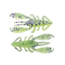 Reins - BA Edition - Ring Craw 6,2cm Purple Chartreuse 8Stk. Gummifisch