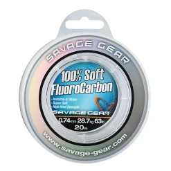 Savage Gear 100% Soft Fluoro Carbon 0,49mm 35m Vorfachmaterial