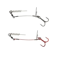 Savage Gear Carbon49 Corkscrew Stinger #1/0 23kg 2 Stück Gummifischzubehör