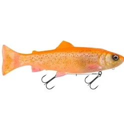 Savage Gear 3D Line Thru Pulsetail Trout 16cm 51g Slow Sinking Clear Golden Albino Gummifisch