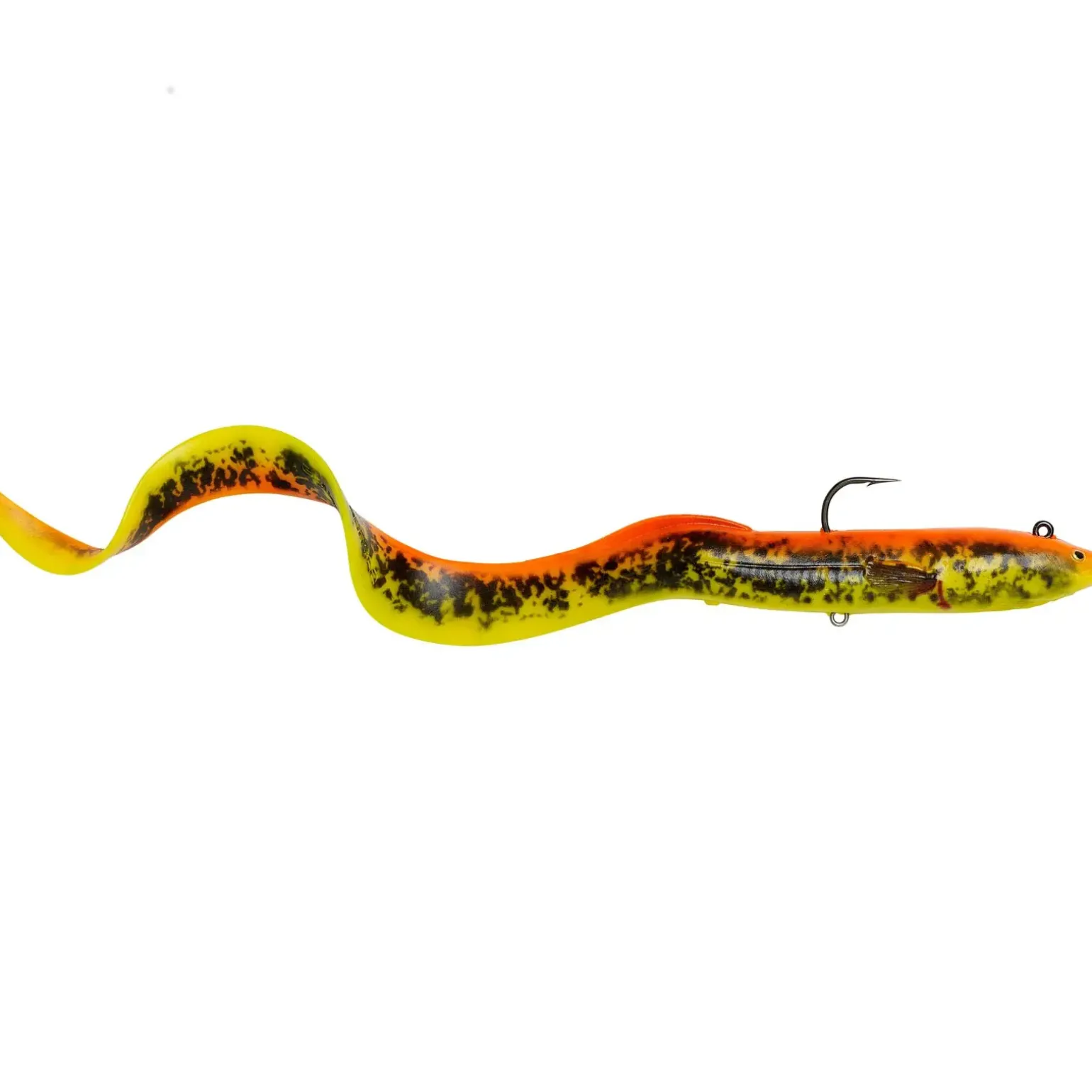 Savage Gear 4D Real Eel 20cm Golden Amb Kunstköder montiert
