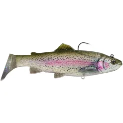 Savage Gear 3D Trout Shad 17cm 90g Fast Sinking Clear Rainbow Trout Gummifisch