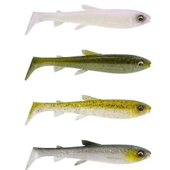 Savage Gear 3D Whitefish Shad 9,0cm Clear Water Mix 4pcs. Gummifisch
