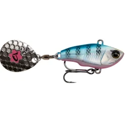Savage Gear Fat Tail Spin 8cm 24g Sinking Blue Silver Pink Weitwurfköder