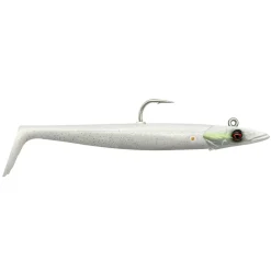 Savage Gear Sandeel V2 17.5cm 65g White Pearl Silver 2+1 Teile Gummifisch montiert