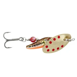 Savage Gear Sticklebait Spinner #2 4.5g Sinking Minnow Gold Red bleifrei