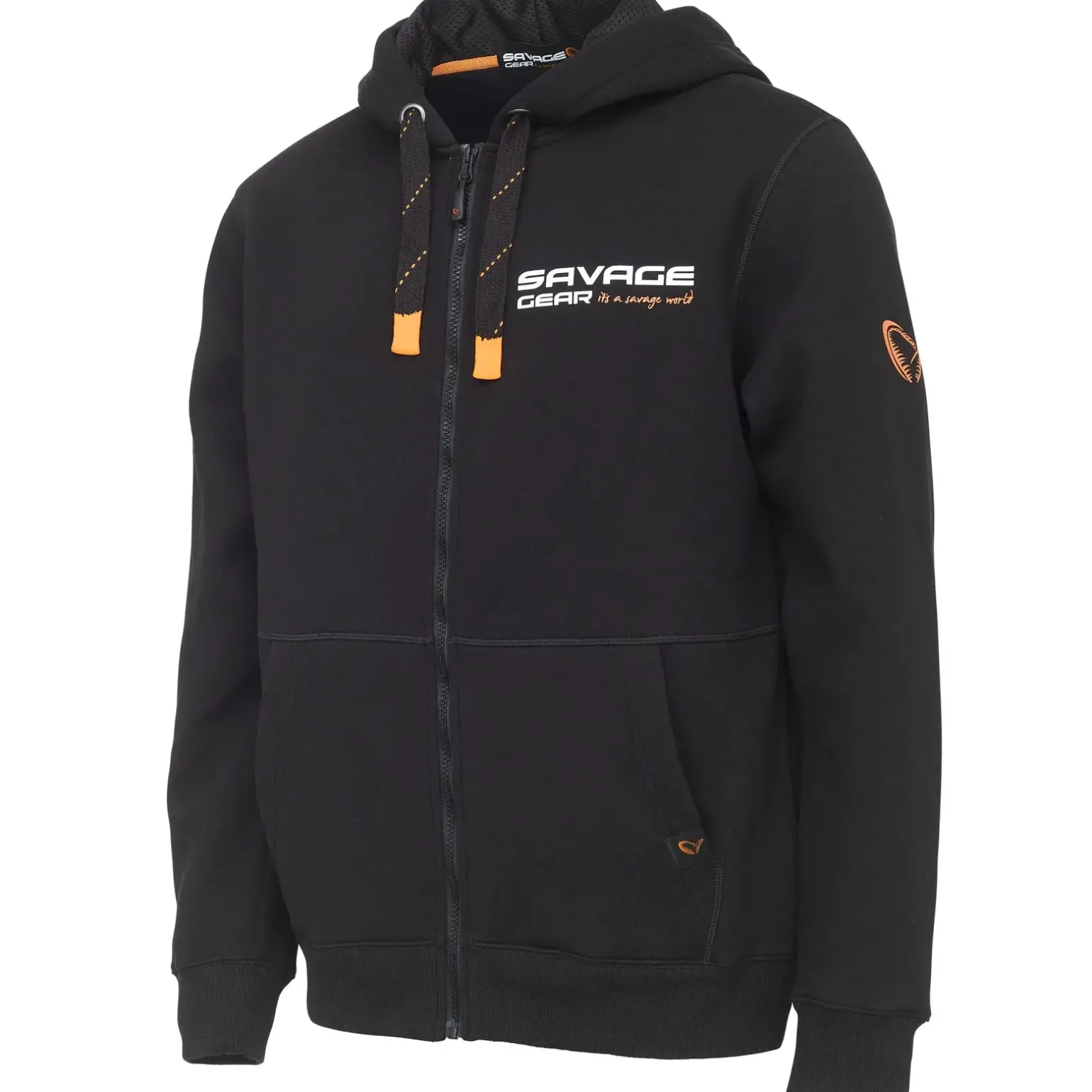 Savage Gear Urban Zip Hoodie L Black Ink