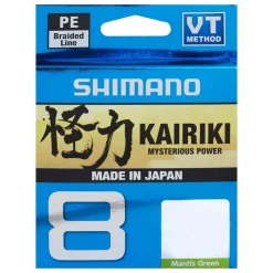 Shimano Kairiki 8 150m Mantis Green 0,16mm/10,3kg geflochtene Angelschnur