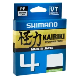 Shimano KAIRIKI 4 150m  Mantis Green 0,20mm/13,8kg geflochtene Angelschnur
