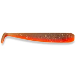Sänger Iron Claw Moby Long Shad 2.0 11,5cm Motoroil Orange Gummifisch