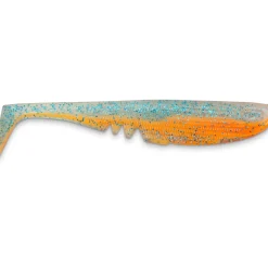 Sänger Iron Claw Moby Racker Shad Non Toxic 10,5cm Blue Glitter Orange 1 Stk. Gummifische