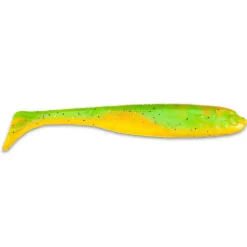 Sänger Iron Claw Moby Slim Jim Non Toxic UV 7cm Real Fire Tiger 2 Stk. Gummifische