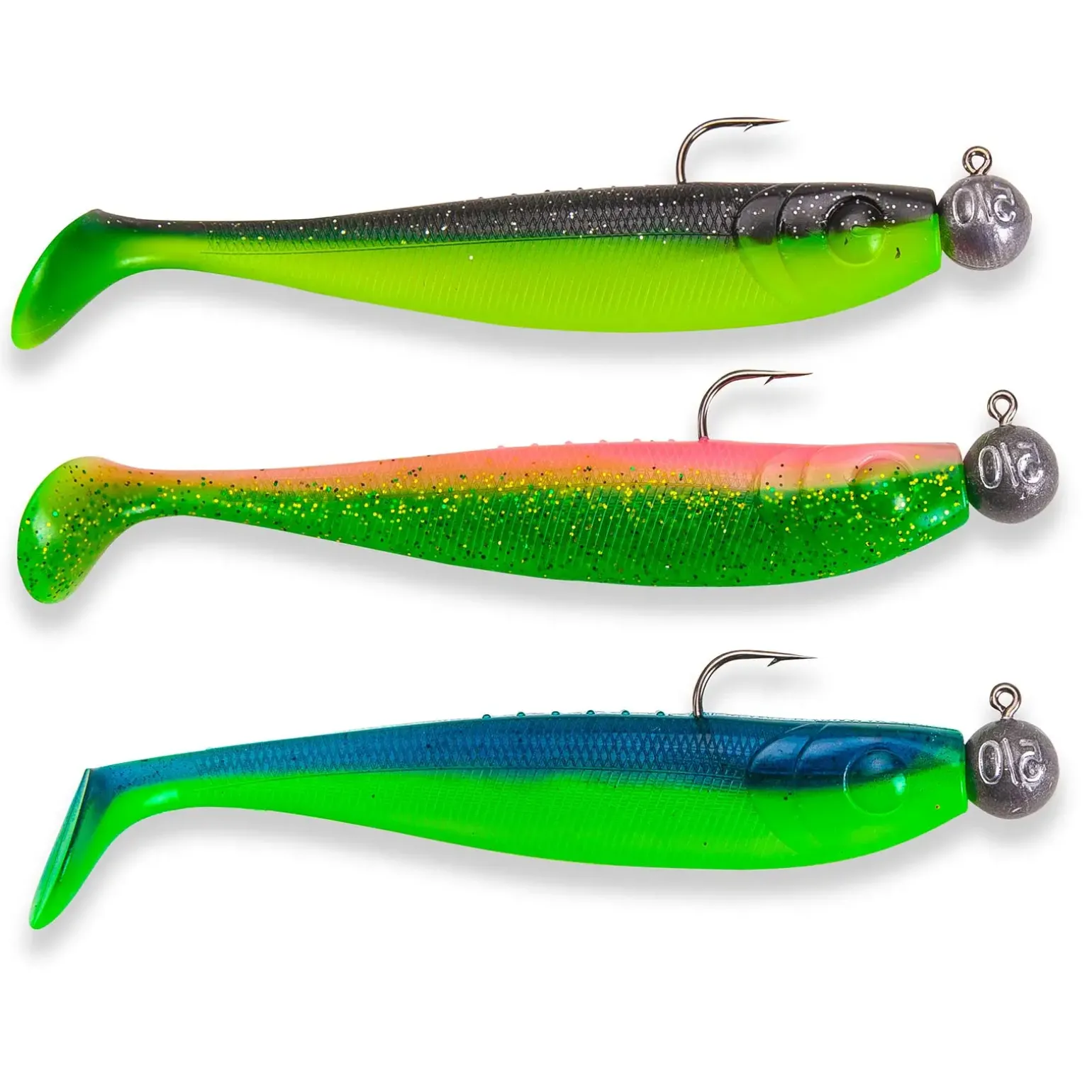 Sänger Woozler 15cm/18g Action Pack 5 montiertes Gummifisch-Set