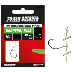 Spro Power Catcher Dropshot Rig 70cm 0,37mm #01 Gebundenes Vorfach
