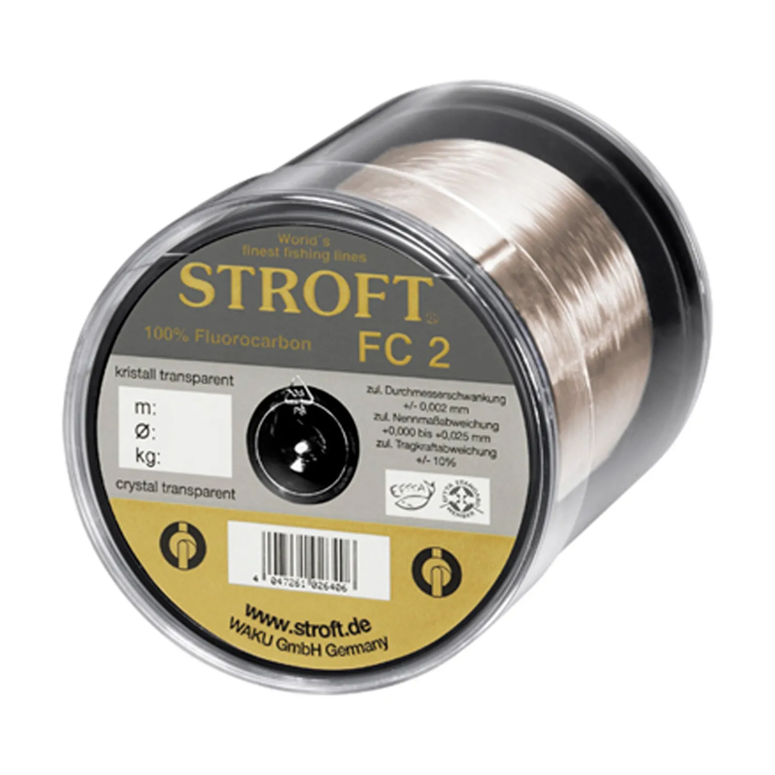 Stroft FC2 0,30mm 7,1kg 250m Kristall Transparent Fluorocarbon Angelschnur