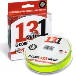 Sufix 131 Braid 150m Neon Chartreuse 0,165mm 9,1kg Geflochtene Angelschnur