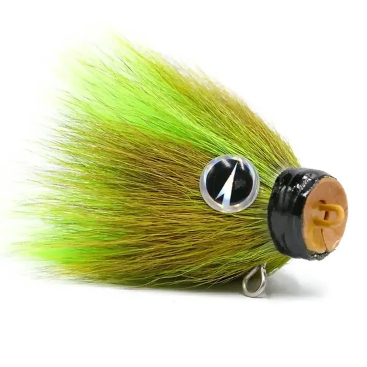VMC Baby Mustache Shallow Chartreuse 14g Jigkopf bleifrei