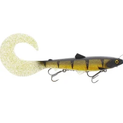 Westin Bullteez Curltail Inline 33cm 230g Sinking Cola Perch Gummifisch montiert