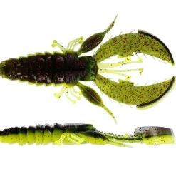 Westin Crecraw Creaturebait 8,5cm Black/Chartreuse 5 Stück Gummikrebs