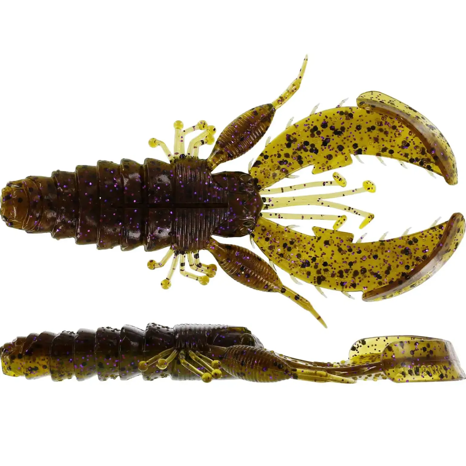 Westin Crecraw Creaturebait 8,5cm Green Pumpkin Purple 5 Stück Gummikrebs