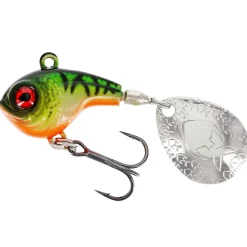 Westin Dropbite Spin Tail Jig 3,4cm 17g Firetiger Jig Spinner bleifrei