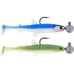 Westin Hypoteez Shadtail R 'N R 9cm 7g #4/0 Clear Water Mix 13 2Pcs Gummifischset