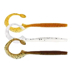 Westin Ned Worm Curl 12cm 3g Clear Water Mix 5 Stück Gummiwurm